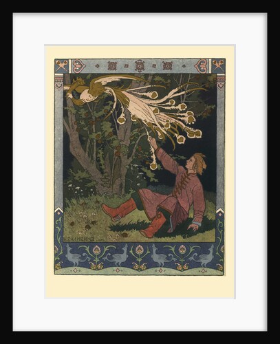 Illustration for the Fairy tale of Ivan Tsarevich, the Firebird, and the Gray Wolf, 1902 by Ivan Yakovlevich Bilibin