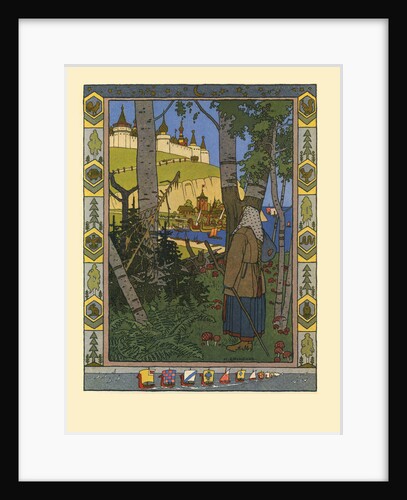 Illustration for the Fairy tale The Feather of Finist the Falcon, 1901-1902 by Ivan Yakovlevich Bilibin