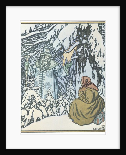 Illustration for the Fairy tale Morozko, 1932 by Ivan Yakovlevich Bilibin