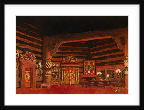 Stage design for the opera The Tsars Bride by N. Rimsky-Korsakov, 1930 by Ivan Yakovlevich Bilibin