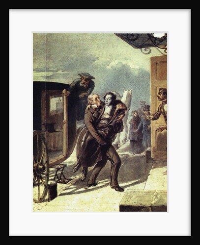 Pushkin after the duel, 1855 by Pyotr Fyodorovich Borel