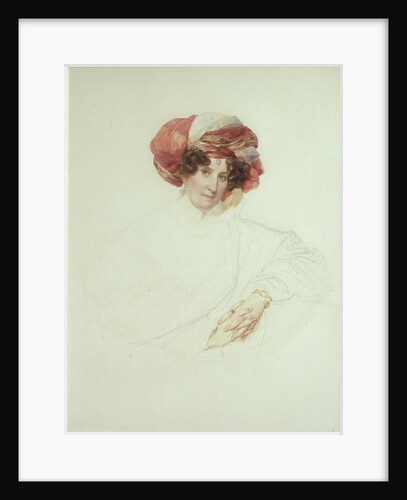 Woman in Turban. Portrait of Countess Maria Grigoryevna Razumovskaya, née Vyazemskaya, 1827-1830 by Karl Pavlovich Briullov