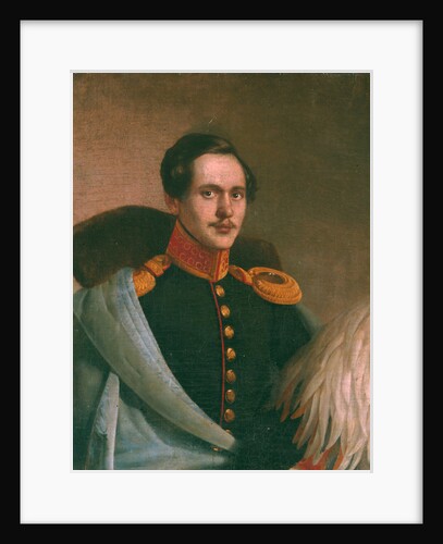 Portrait of the poet Mikhail Lermontov, 1834 by Philipp Osipovich Budkin