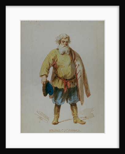 Costume design for the opera A Life for the Tsar by M. Glinka, 1887 by Adolf Charlemagne