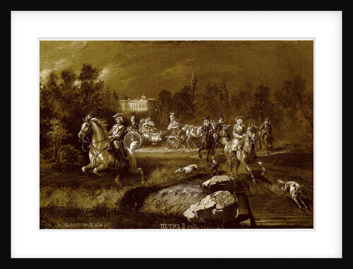 Peter II in Peterhof by Adolf Charlemagne