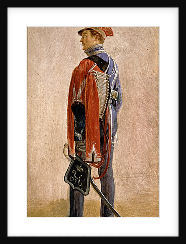 Portrait of P.M. Kunitsky, Hussar of the Hussars Regiment William, prince of Nassau, 1832 by Grigori Grigorievich Chernetsov