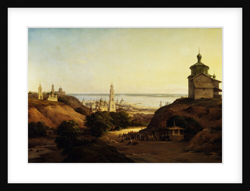 View of Yuryev-Povolzhsky, 1851 by Nikanor Grigoryevich Chernetsov