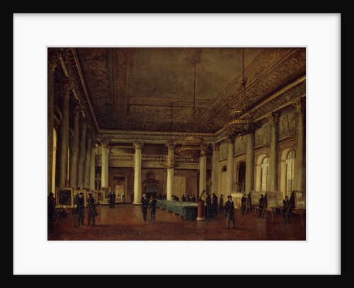 Interior view of the Dmitry Naryshkins House during a meeting of the Society for the Encouragement of Arts, 1825 by Nikanor Grigoryevich Chernetsov