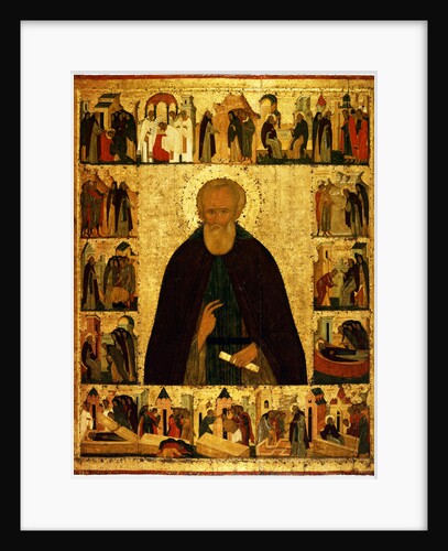 Saint Dmitry Prilutsky with scenes from his life, ca 1503 by Dionysius