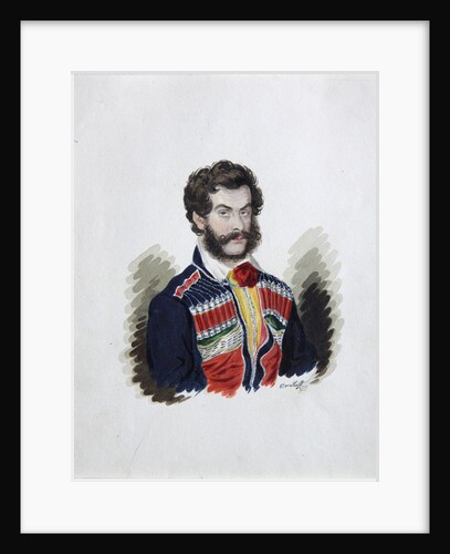 Portrait of the Decembrist Count Zakhar Chernyshov, 1830s by Rufim Ivanovich Dorokhov