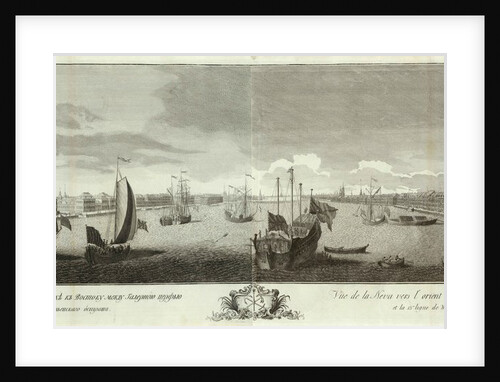 View of the Neva River between the Galley Yard and the Vasilyevsky Island (Book to the 50th anniversary of St Petersburg), 1753 by Ivan Petrovich Elyakov