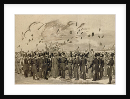 Grand Duke Mikhail Pavlovich Visiting the Camp of the Life-Guard Finland Regiment on July 8, 1837, 1837 by Pavel Andreyevich Fedotov