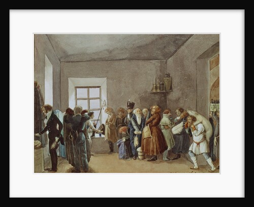 Police Commissarys Reception Room the Night Before a Holiday, 1837 by Pavel Andreyevich Fedotov