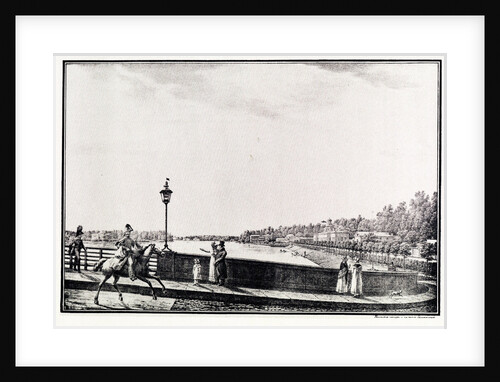 View of the Malaya Nevka River from the Kamennoostrovsky Bridge, 1821-1822 by Stepan Philippovich Galaktionov