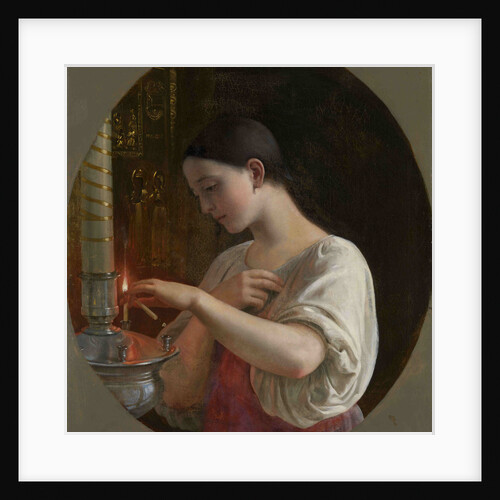 In the Church, 1860s by Sergei Ivanovich Gribkov