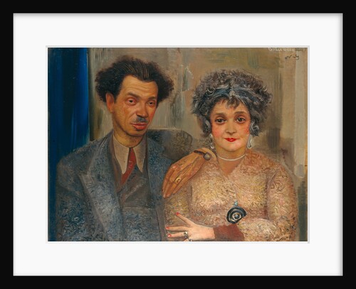 Portrait of the artist Nikiolai Remizov with his wife, Between 1926 and 1933 by Boris Dmitryevich Grigoriev