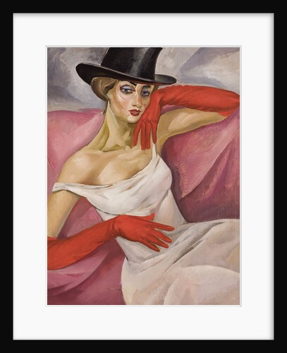 Lady in Top Hat by Boris Dmitryevich Grigoriev