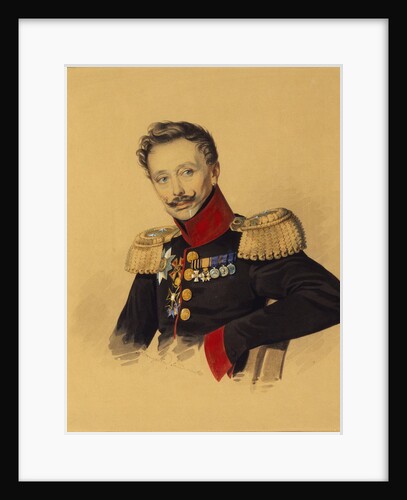 Portrait of Prince Fyodor Fyodorovich Gagarin, 1830s by Carl von Hampeln