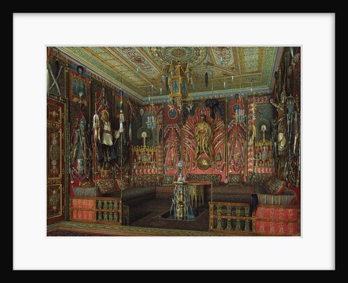 Turkish Room in the Catherine Palace in Tsarskoye Selo, Mid of the 19th cen by Eduard Hau