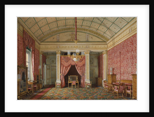 Interiors of the Winter Palace. The First Reserved Apartment. The Bedroom of Grand Princess Maria Nikolayevna, 1867 by Eduard Hau