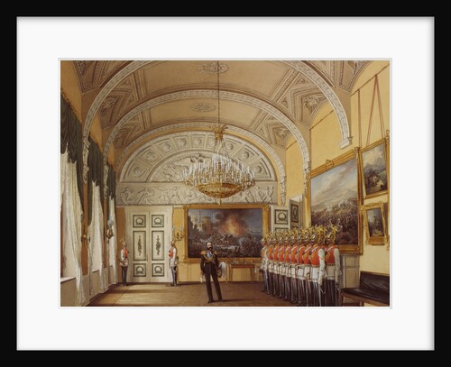 Interiors of the Winter Palace. The Guardroom, 1864 by Eduard Hau