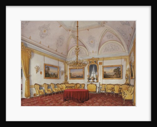 Interiors of the Winter Palace. The Third Reserved Apartment. The Drawing Room, 1872 by Eduard Hau