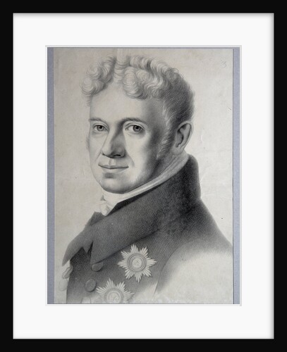 Portrait of Prince Grigory Alexandrovich Stroganov, 1820s by Gustav Adolf Hippius