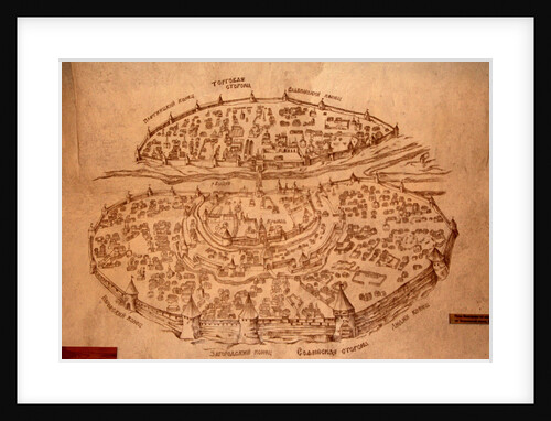 The Novgorod Map, 17th century by Historical Document