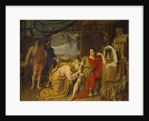 Priam tearfully supplicates Achilles, begging for Hectors body, 1824 by Alexander Andreyevich Ivanov