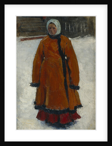 The Girl in the Red Fur Coat, 1903-1906 by Sergei Vasilyevich Ivanov