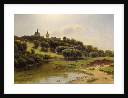 The Savvino-Storozhevsky Monastery near Zvenigorod, 1860 by Lev Lyvovich Kamenev