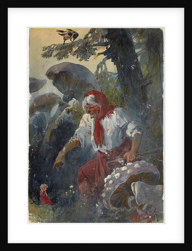 Baba Yaga, 1889 by Nikolai Nikolayevich Karasin
