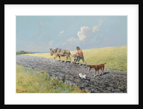 Ploughing the Field, 1899 by Nikolai Nikolayevich Karasin