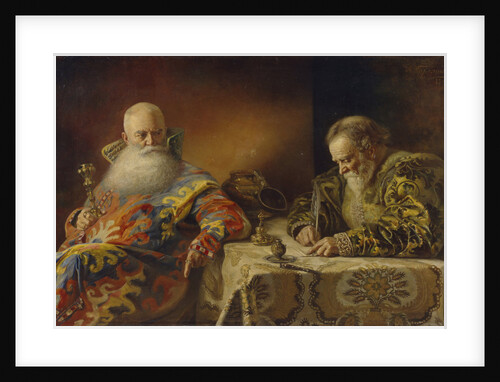 An edict are written, 1890 by Andrei Andreevich Karelin