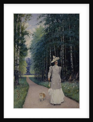 Walk. Portrait of Countess Leokadia Shirinskaya-Shikhmatova, 1894 by Alexei Danilovich Kivshenko