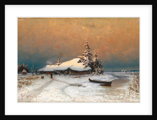 Winter Sunset, 1887 by Juli Julievich von Klever
