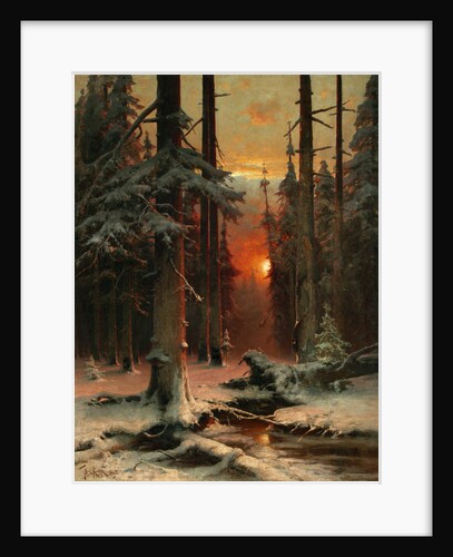 Snow in Forest, 1885 by Juli Julievich von Klever
