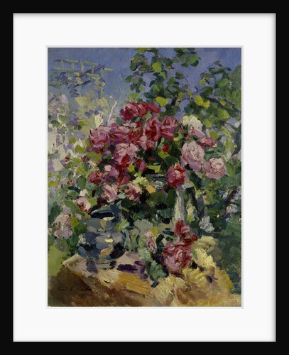 Roses, 1917 by Konstantin Alexeyevich Korovin