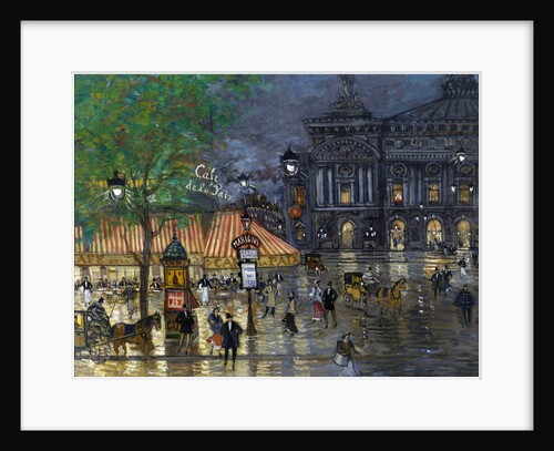 Place de l'OpÃ©ra, Paris by Alexeyevich Konstantin Korovin