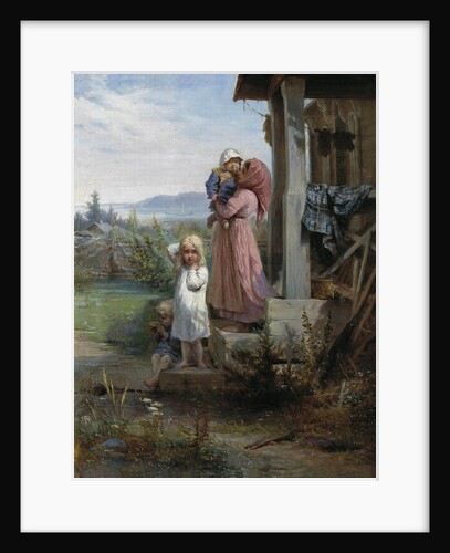 Morning in a village, 1880s by Nikolai Andreyevich Koshelev