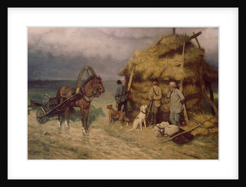 Hunters caught in a storm by Pavel Osipovich Kovalevsky