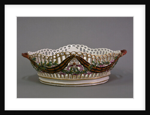 Bread Basket  from the Porcelain Dinner Service of the Order of Saint George the Triumphant (Gardner Porcelain Factory), 1777 by Gavriil Ignatievich Kozlov
