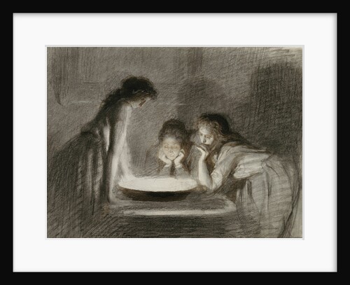 Christmas Eve fortune telling, 1870s by Ivan Nikolayevich Kramskoi