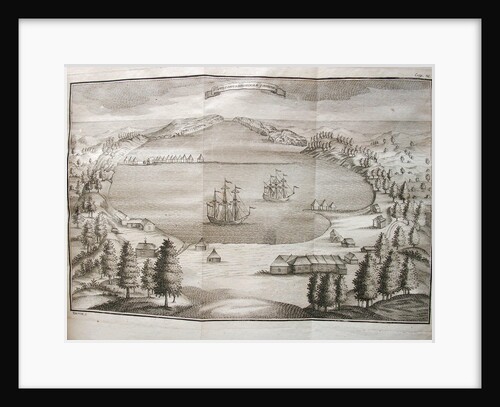 View of the Petropavlovsk Harbor, 1755 by Stepan Petrovich Krasheninnikov