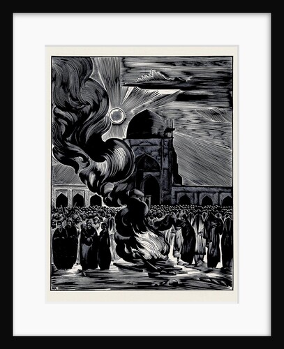 The Liberation of Muslim Women. Burning the Veil, 1928 by Alexei Ilyich Kravchenko