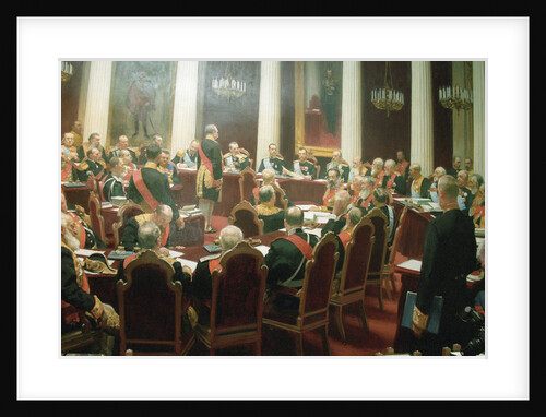 The ceremonial session of the State Council of Imperial Russia on May 7, 1901, 1903 by Ivan Semyonovich Kulikov