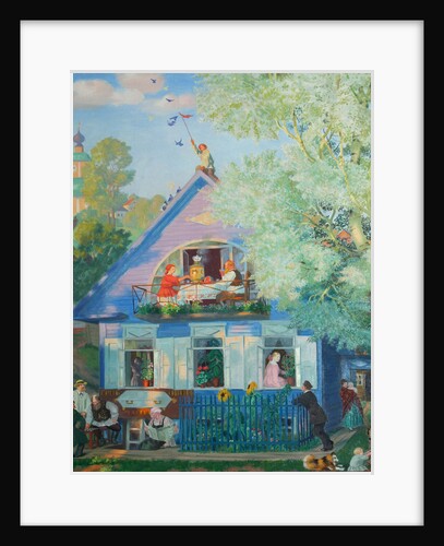 Small Blue House, 1920 by Boris Michaylovich Kustodiev
