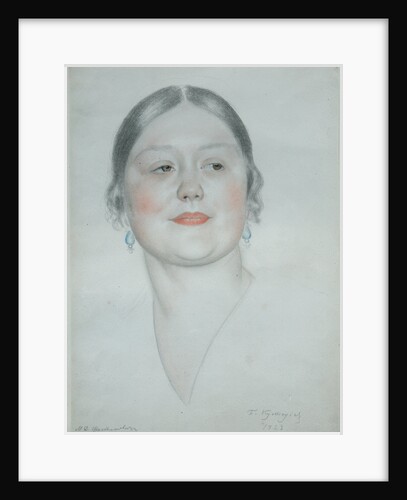 Portrait of Maria Dmitrievna Shostakovich, 1923 by Boris Michaylovich Kustodiev