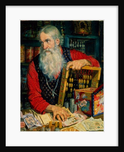 The Merchant (Old Man with Money), 1918 by Boris Michaylovich Kustodiev