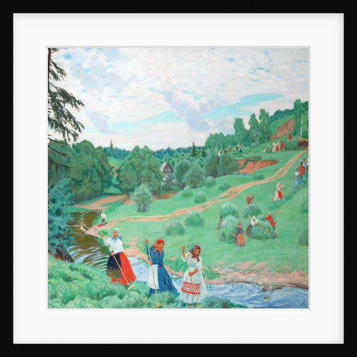 Hay Making, 1917 by Boris Michaylovich Kustodiev